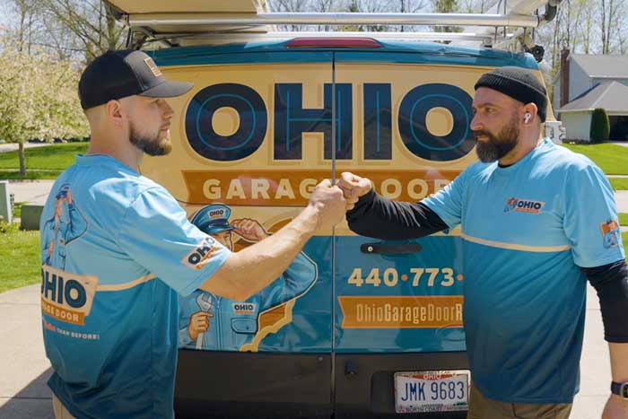 OHGDR Garage Door Repair technicians working near Elyria, OH