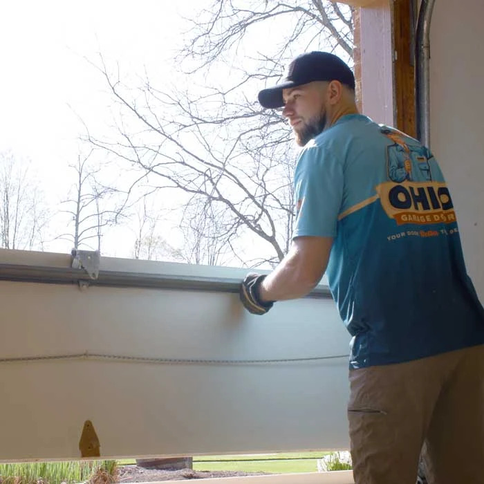 Local Garage Installation Mentor, OH Ohio Garage Door Repair technicians are installing a new garage door near Mentor, OH