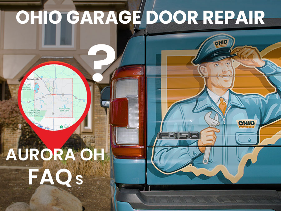 Ohio Garage Door Repair technicians are installing a new garage door near Solon, OH